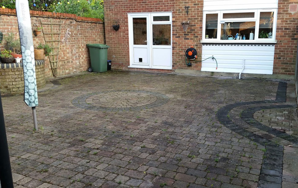 Block Paving Cleaning Before