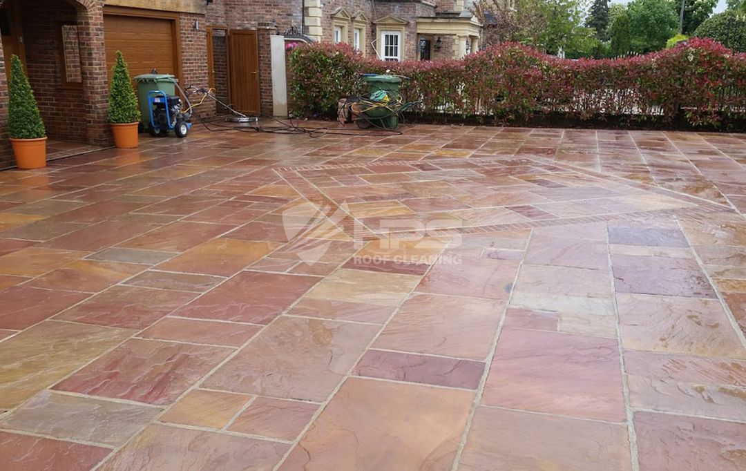 Indian Sandstone Cleaning After