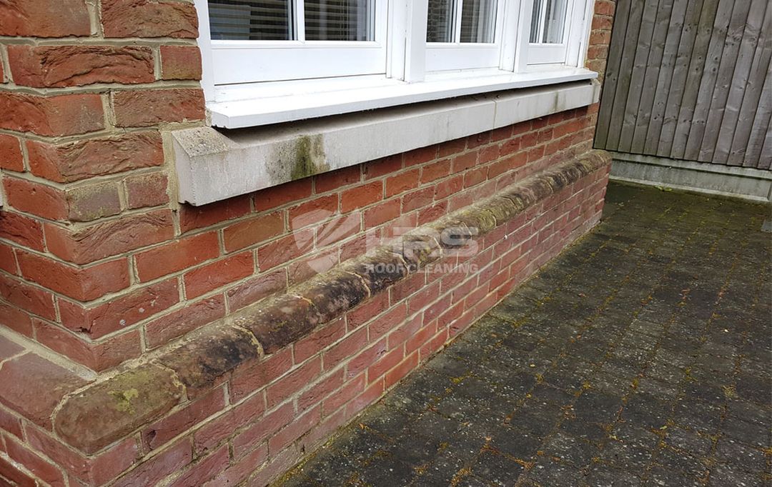 Stone Window Sill Cleaning Before