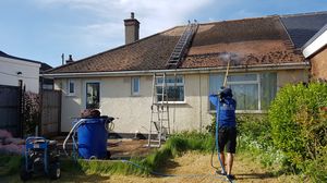 telescopic pole roof cleaning